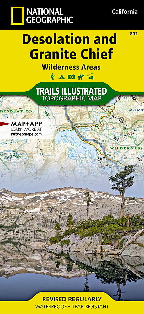 National Geographic Trails Illustrated Desolation/Granite Chief Wilderness  #802 image 0