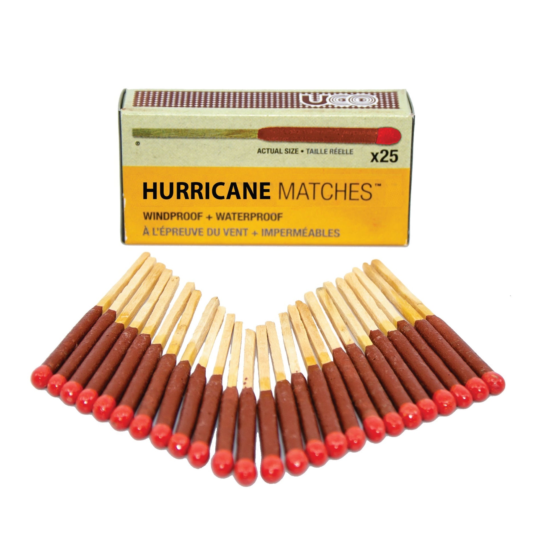 UCO Windproof Hurricane Matches (25-Count)
