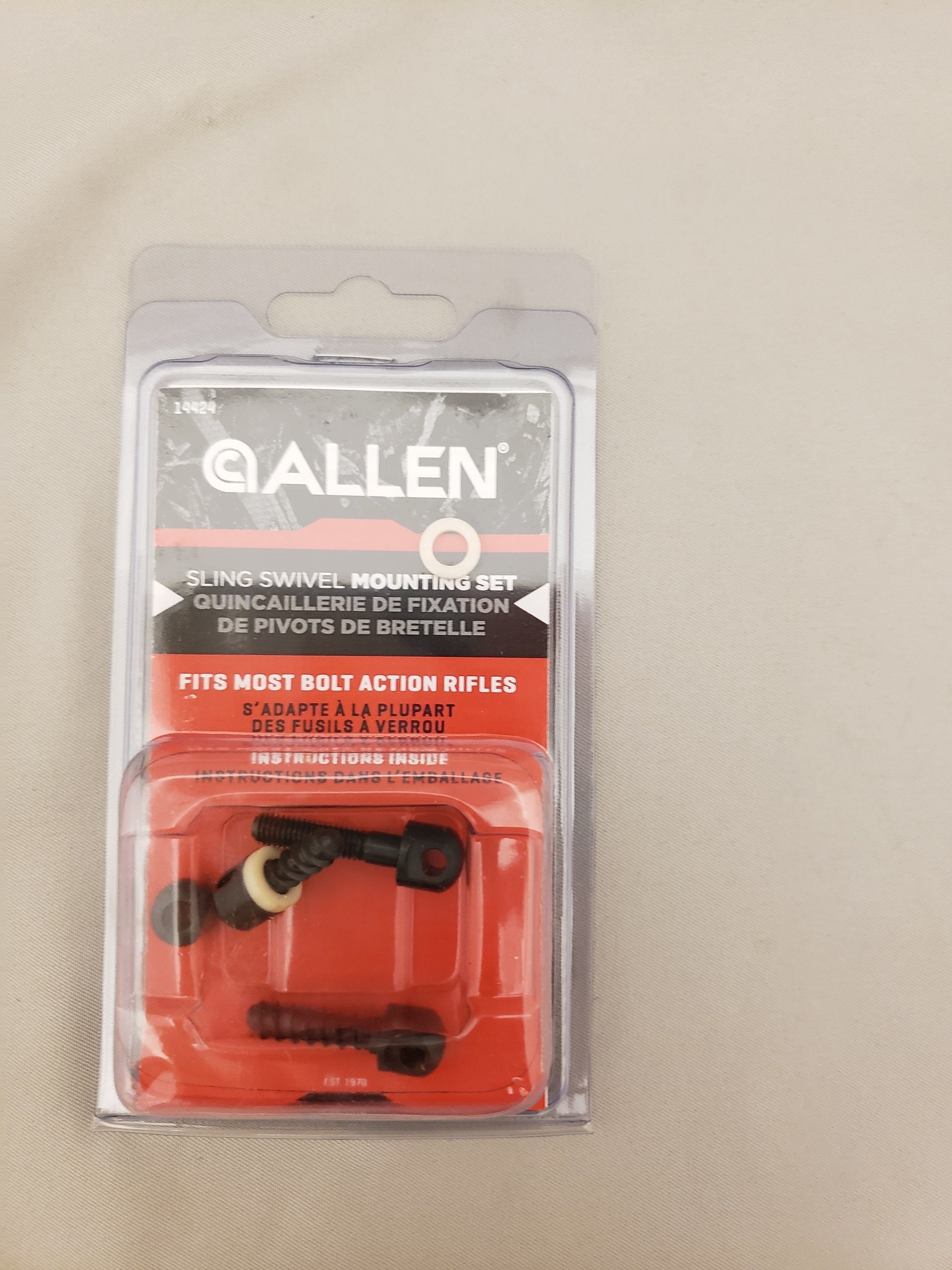 Allen Sling Swivel Mounting Hardware w/Screws &amp; Spacers For Bolt Action Rifles image 1