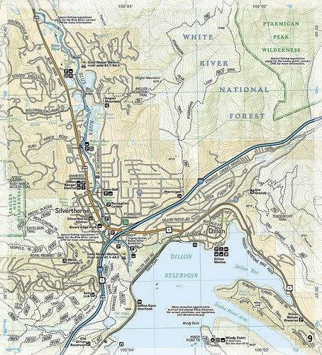 Blue River Fishing &amp; River Recreation Map Guide 2310 image 1