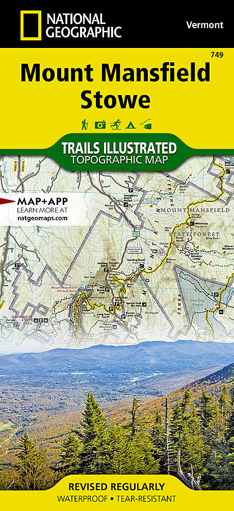 Mount Mansfield Stowe Trail Map - National Geographic #749? image 0