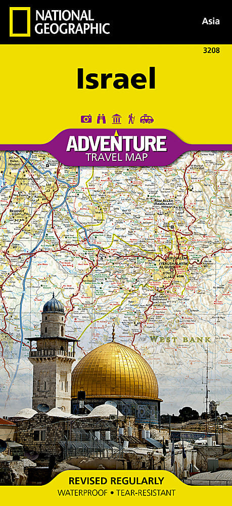 National Geographic Trails Illustrated Map Adventure Israel AD00003208 image 0
