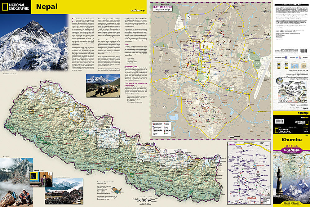 National Geographic Adventure Map Khumbu AD00003002 image 1
