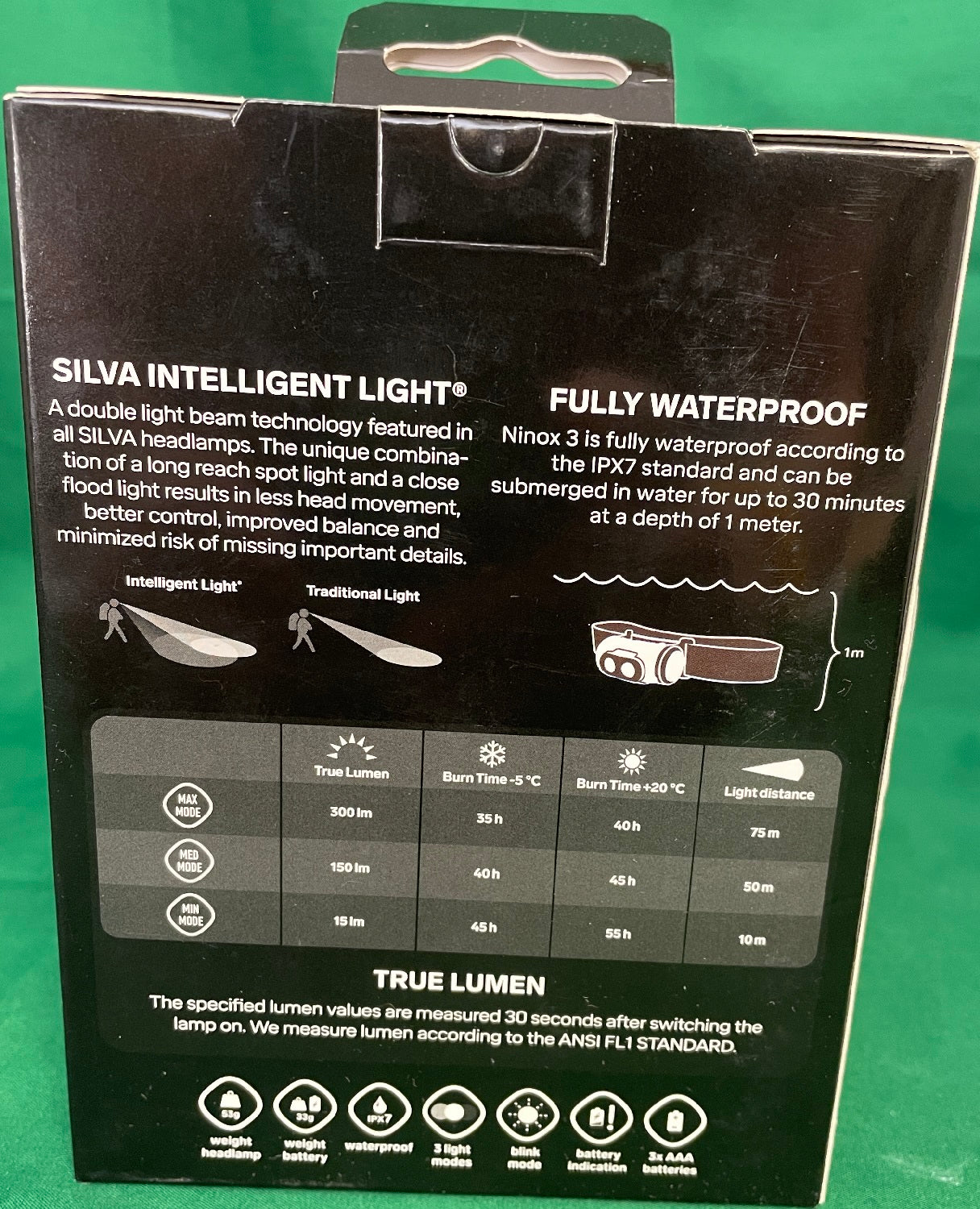 Silva Ninox 3 Headlamp 300 Lumen w/Batteries 37732 image 5
