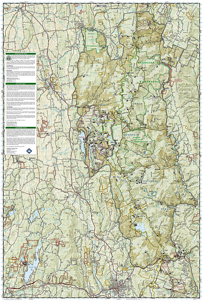 National Geographic Trails Illustrated VT Green Mountain Ntl Forest Map 747 image 2