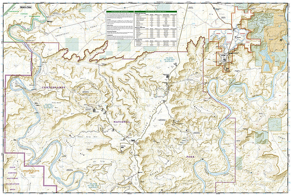 National Geographic Trails Illustrated UT Canyonlands Island in the Sky Map 310 image 2