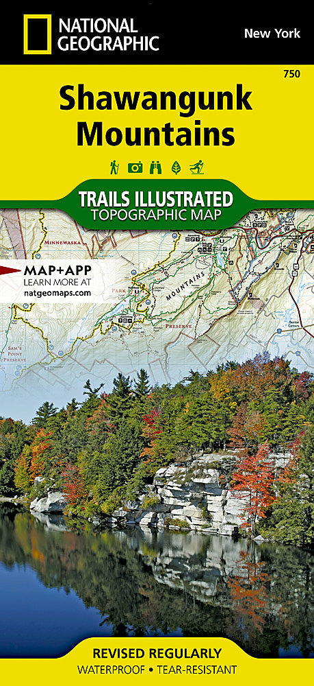 National Geographic Trails Illustrated NY Shawangunk Mountains Topo Map 750 image 0