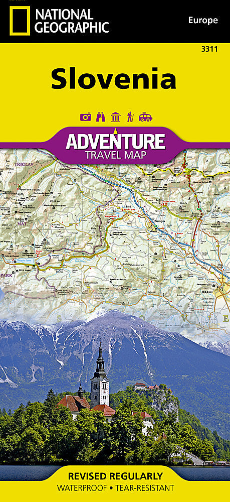 National Geographic Trails Illustrated Map â€“ Adventure Slovenia Europe image 0