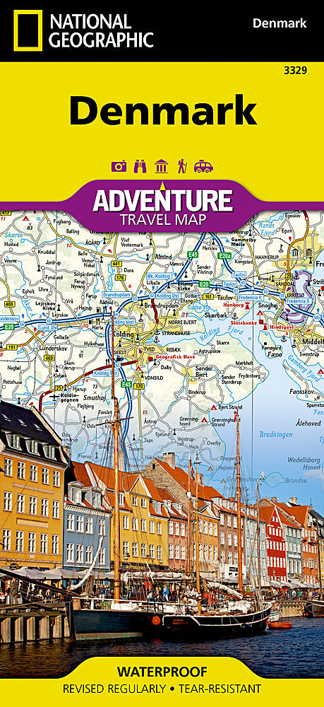 National Geographic Trails Illustrated Map â€“ Adventure Denmark Northern Europe image 0