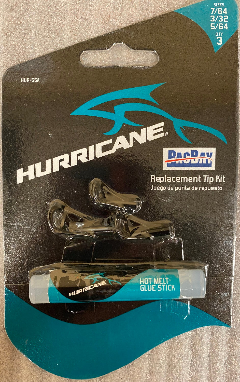 Hurricane Replacement Rod Tip Repair Kit w/Tips &amp; Glue Stick HUR-65A image 1