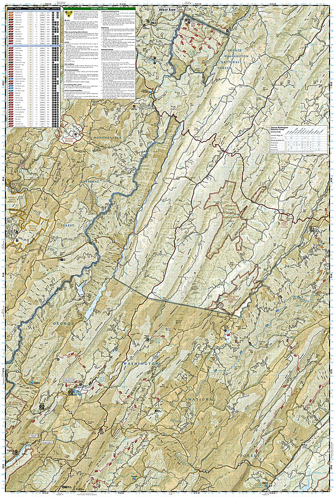 National Geographic Trails Illustrated VA Staunton / Shenandoah Valley Map 791 image 2