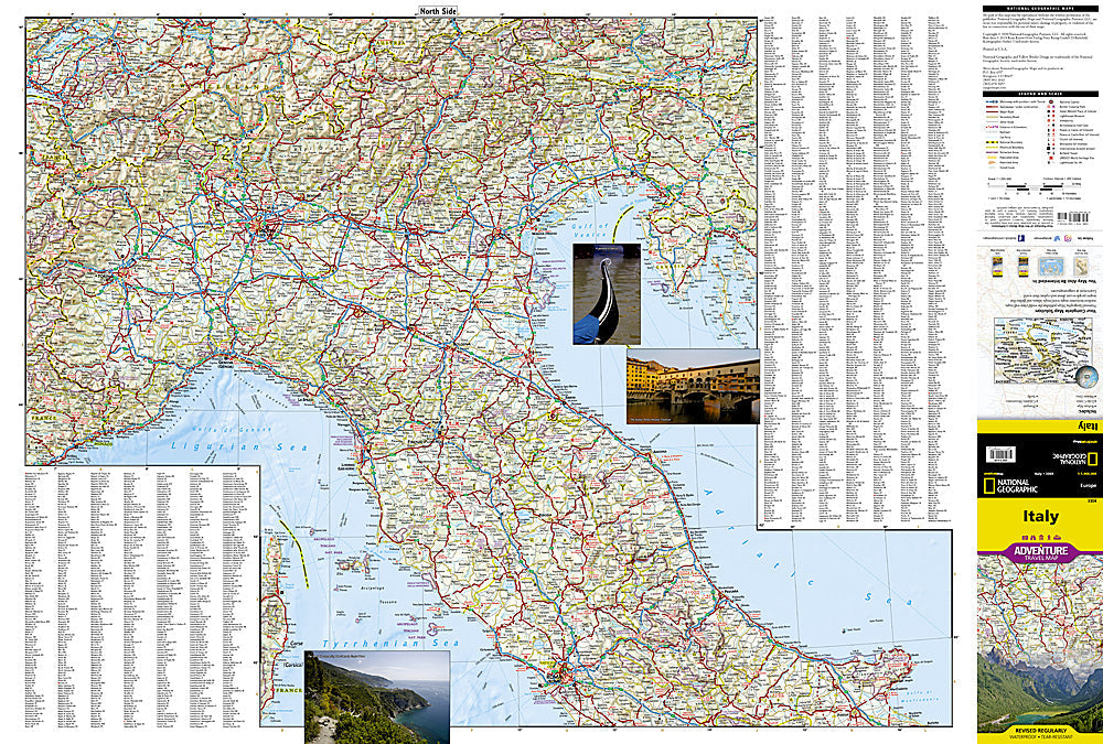 National Geographic Italy Adventure Travel Map image 1