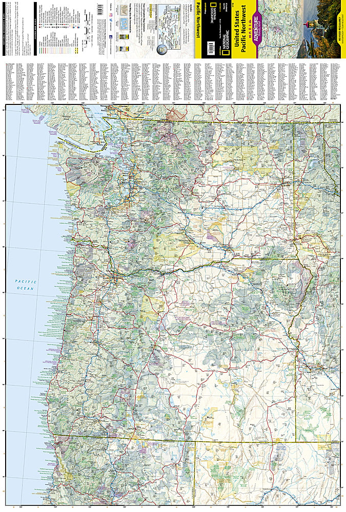 National Geographic Trails Illustrated Map â€“ Adventure US Pacific Northwest image 1