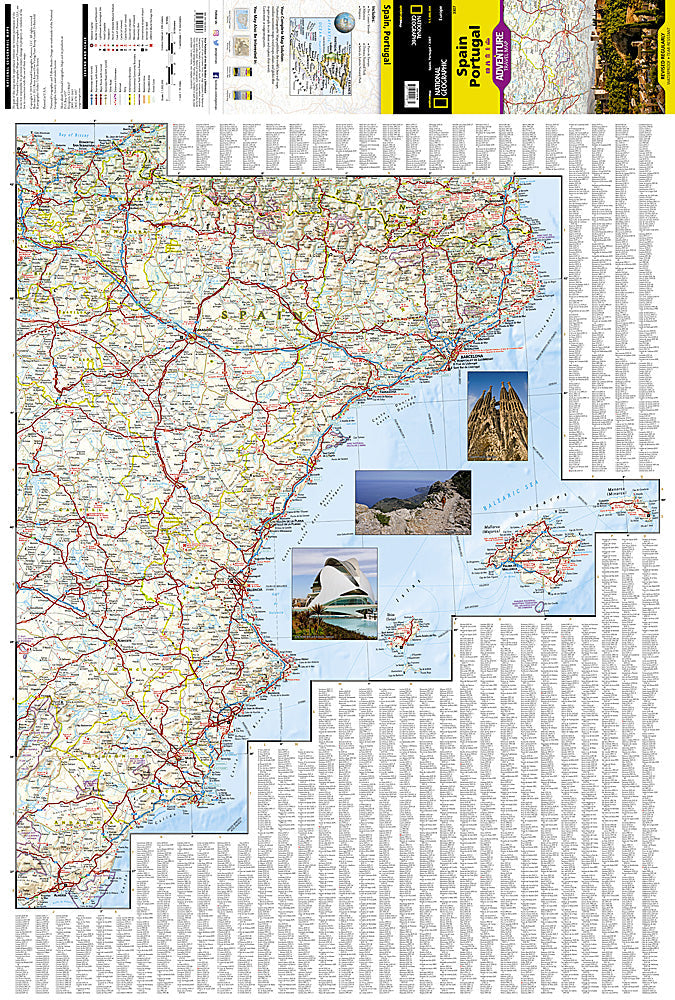 National Geographic Spain &amp; Portugal Adventure Travel Map image 1