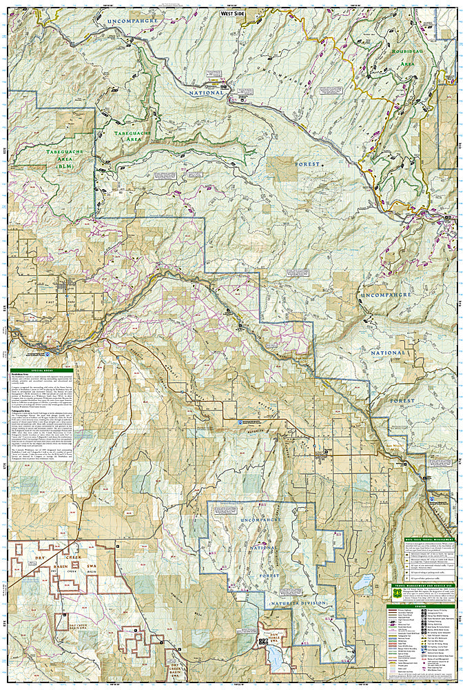 National Geographic CO Uncompahgre Plateau GMU Map Pack Bundle TI1021180B image 3