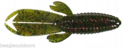 Charlie's Worms 4.5" Flippin' Bug Swimming Worm Lure Watermelon Red image 0