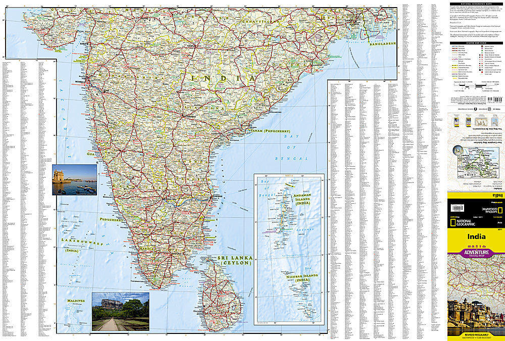National Geographic Trails Illustrated Map â€“ Adventure India AD00003011 image 1
