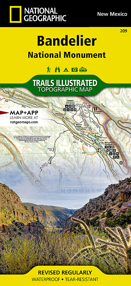 National Geographic Trails Illustrated NM Bandelier National Monument Map 209 image 0