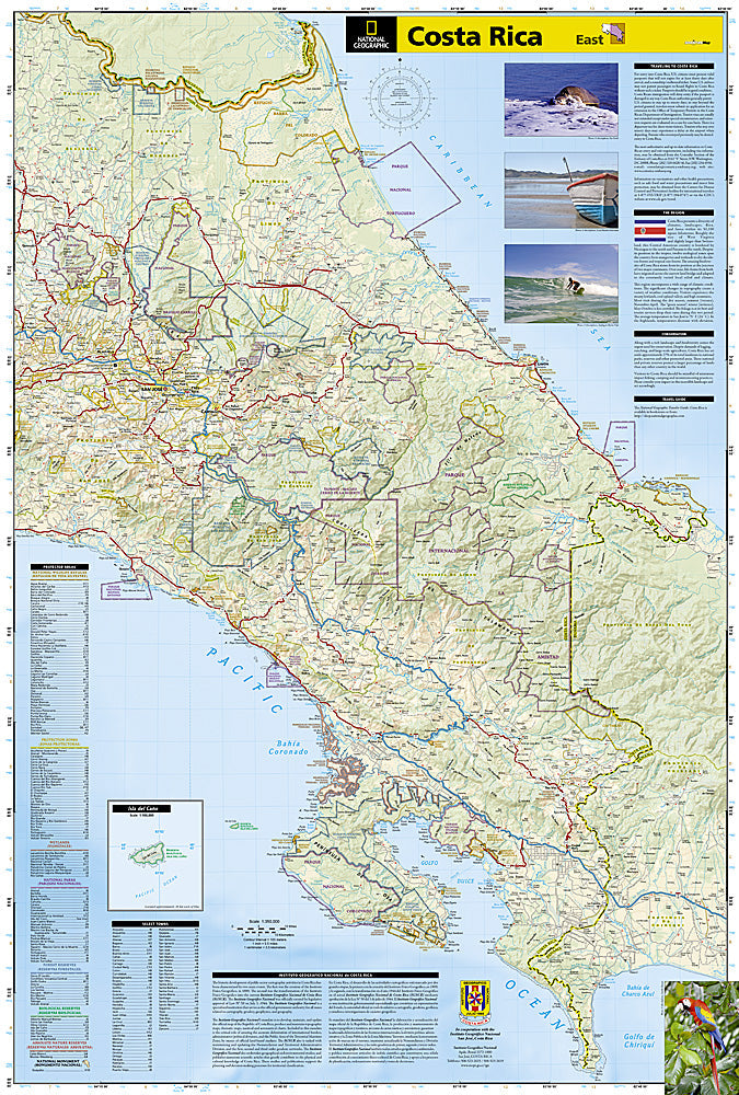 National Geographic Trails Illustrated Map â€“ Adventure Costa Rica AD00003100 image 2