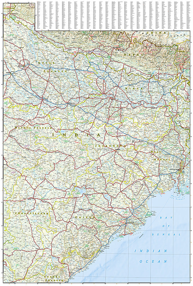 National Geographic Trails Illustrated Map – Adventure India Northeast image 2