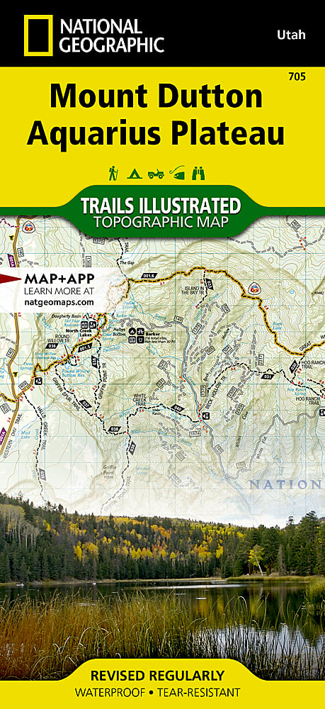 National Geographic UT Paunsaugunt Plateau MT Dutton Trails Illustrated Map 705 image 0