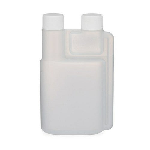 Twin Neck Bettix 8oz Measure &amp; Pour Bottle w/ Caps - Square Dispenser image 0