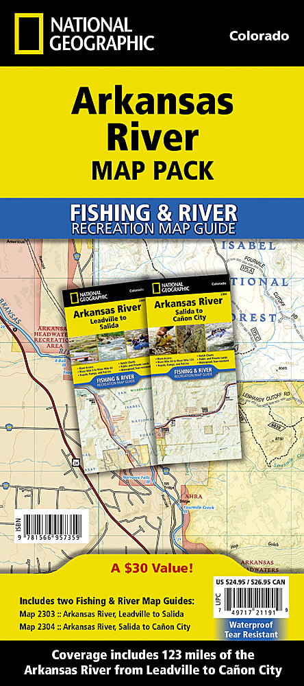 National Geographic Arkansas River Map Pack Bundle TI01021191B image 0