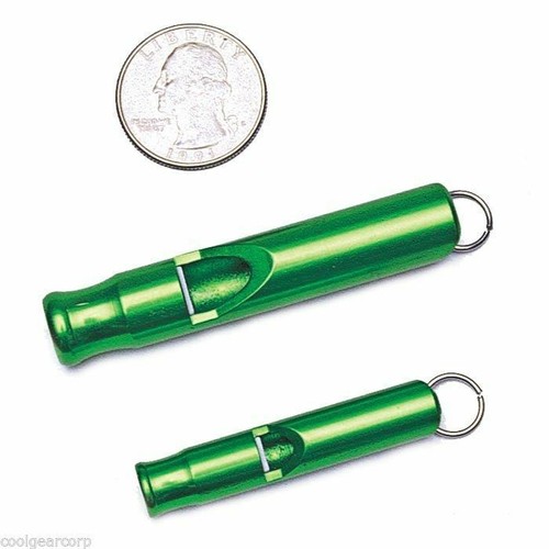 Emergency Whistle 2-Pack Small - Aluminum Blue - Survival Signal image 1