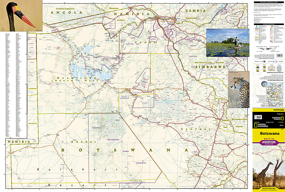 National Geographic Adventure Map Botswana AD00003207 image 1