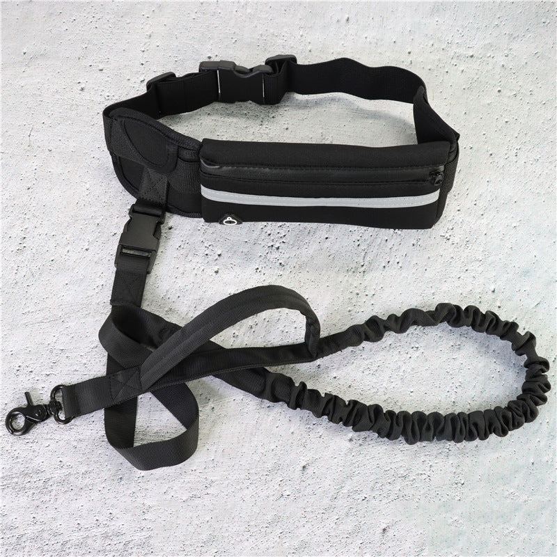 Hands Free Dog Leash Pet Walking And Training Belt With Shock Absorbing Bungee Leash For Up To 180lbs