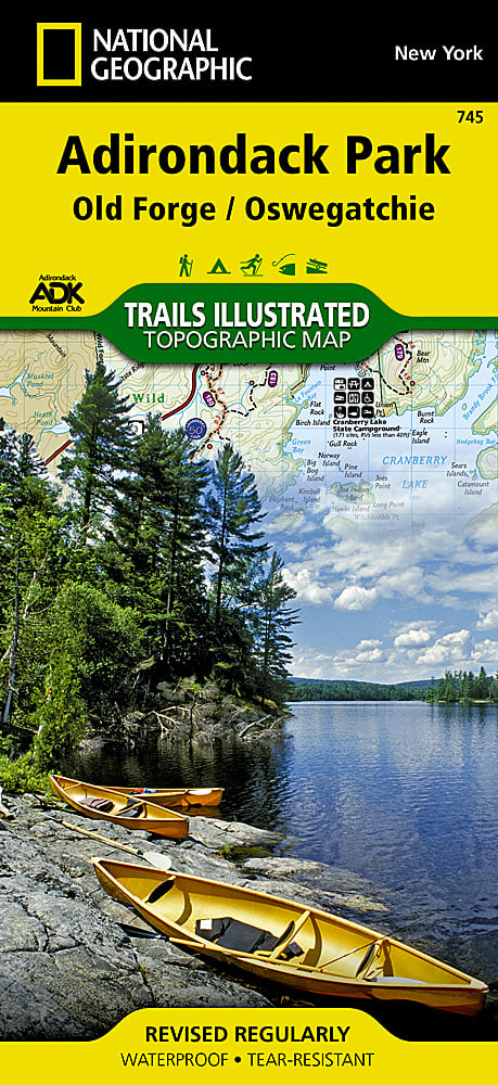 National Geographic New York Old Forge/ Oswegatchie Trails Illustrated Map 745 image 0
