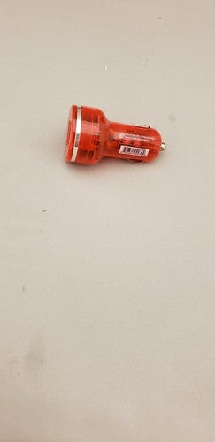 Atomic Micro Red Dual USB Port Car Charger - 2.1A &amp; 1.0A Ports for Phone/Tablet image 0