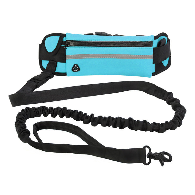 Hands Free Dog Leash Pet Walking And Training Belt With Shock Absorbing Bungee Leash For Up To 180lbs