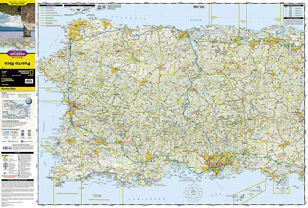 National Geographic Trails Illustrated Map – Adventure Puerto Rico / San Juan image 1