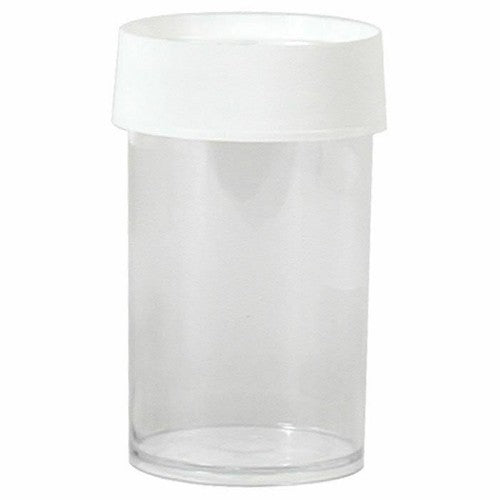 Nalgene 8oz Poly Straight-Side Wide Mouth Storage Bottle/Jar Clear w/White Lid image 0