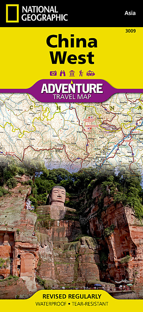 National Geographic Adventure Map China West AD00003009 image 0