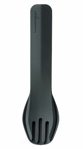 Humangear GoBites Duo Spoon/Fork Combo Utensil Gray - Sturdy BPA-Free Nylon image 2