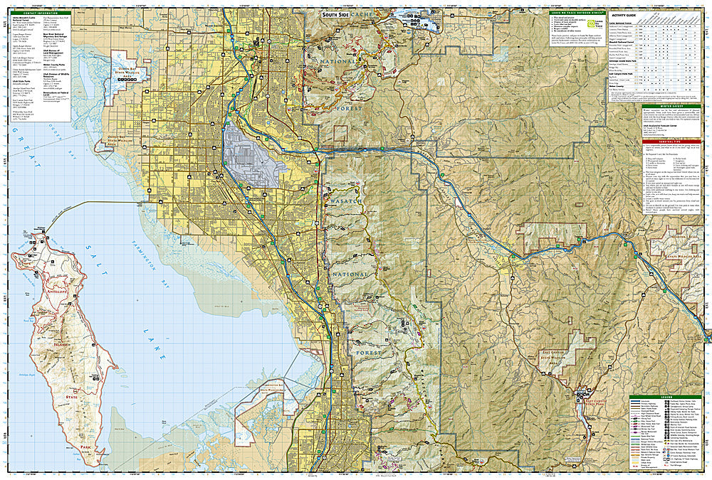 National Geographic Trails Illustrated Utah Ogden Monte Cristo Range Map 700 image 2