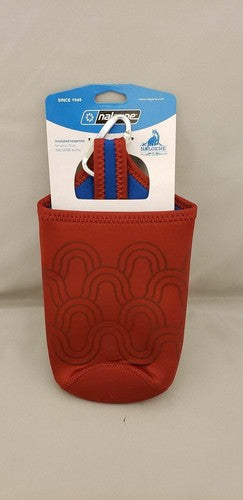 Nalgene Insulated Neoprene 32oz Bottle Sleeve/Carrier Red w/Loop &amp; Carabiner image 3