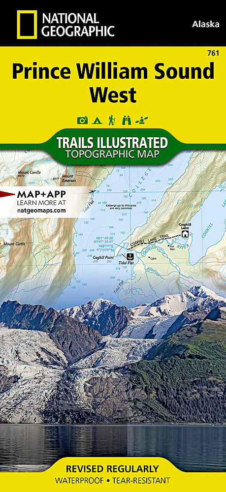 National Geographic Trails Illustrated Alaska Prince William Sound West Map 761 image 0