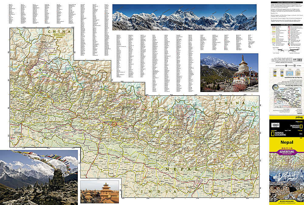 National Geographic Adventure Map Nepal 3000 image 1