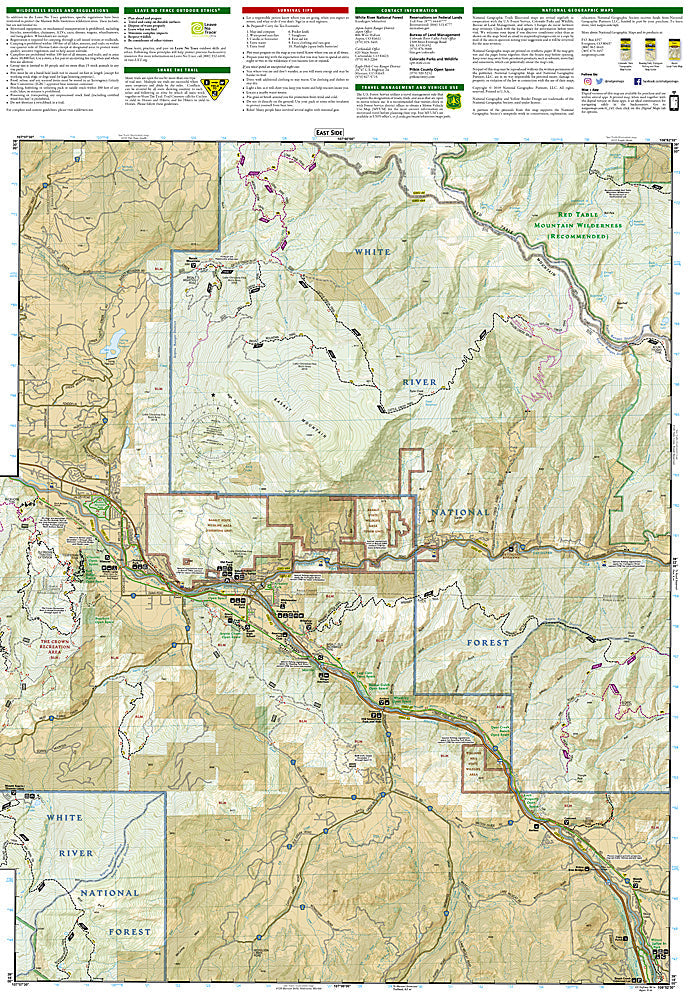 National Geographic Trails Illustrated Colorado Carbondale Basalt Topo Map 143 image 2