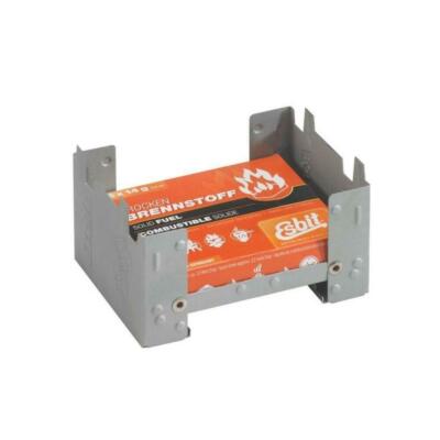 Esbit Folding Pocket Stove w/6 Solid Fuel Tablets Ultralight/Tiny/Adjustable image 0