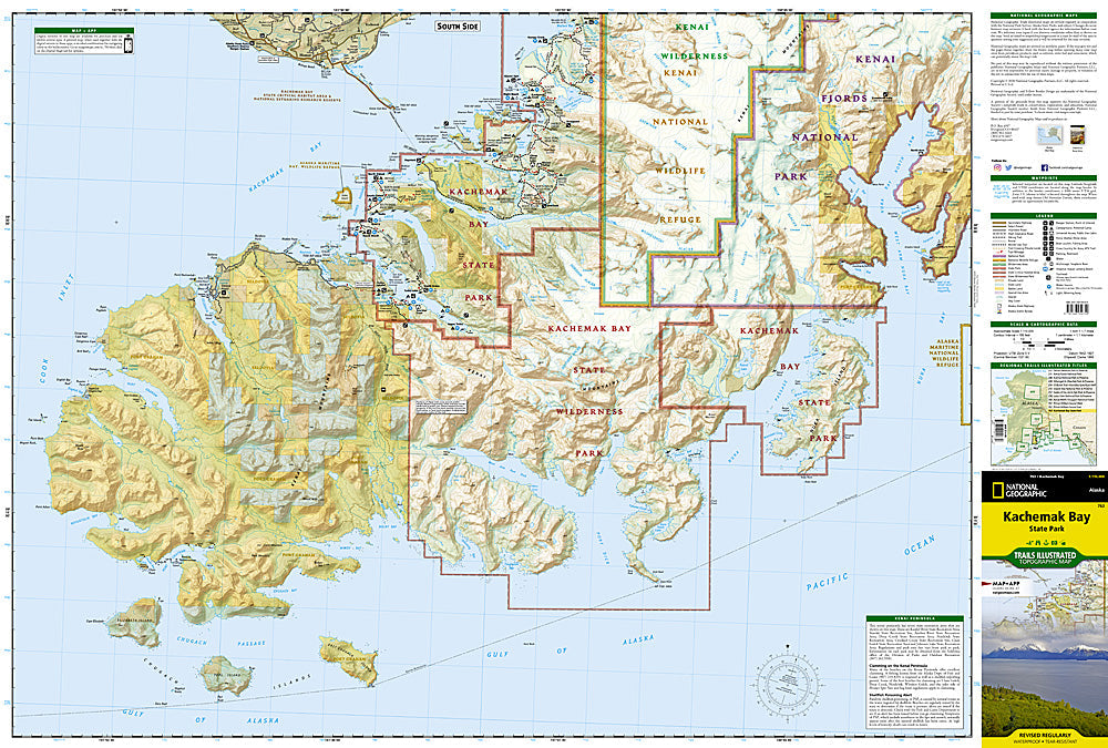 National Geographic Trails Illustrated Alaska Kachemak Bay State Park Map 763 image 1