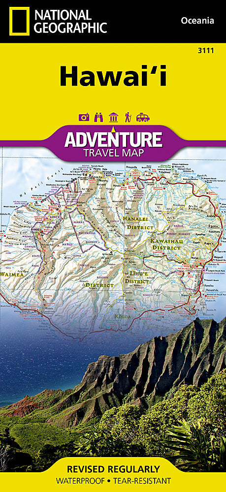 National Geographic Trails Illustrated Map â€“ Adventure Hawaii (Hawai'i) Oceania image 0