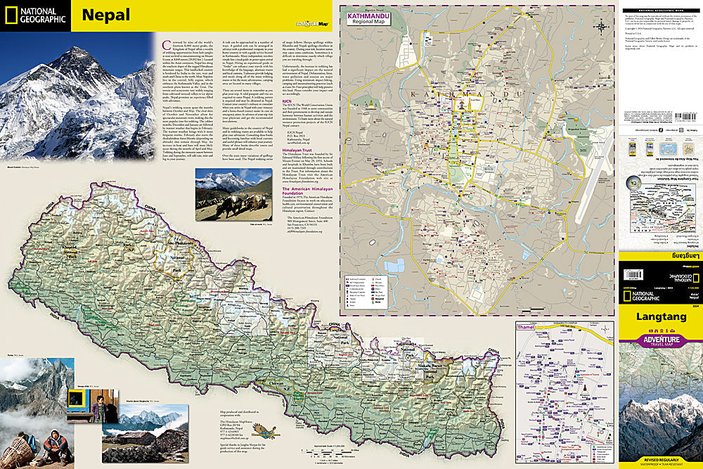 National Geographic Adventure Map Langtang AD00003004 image 1
