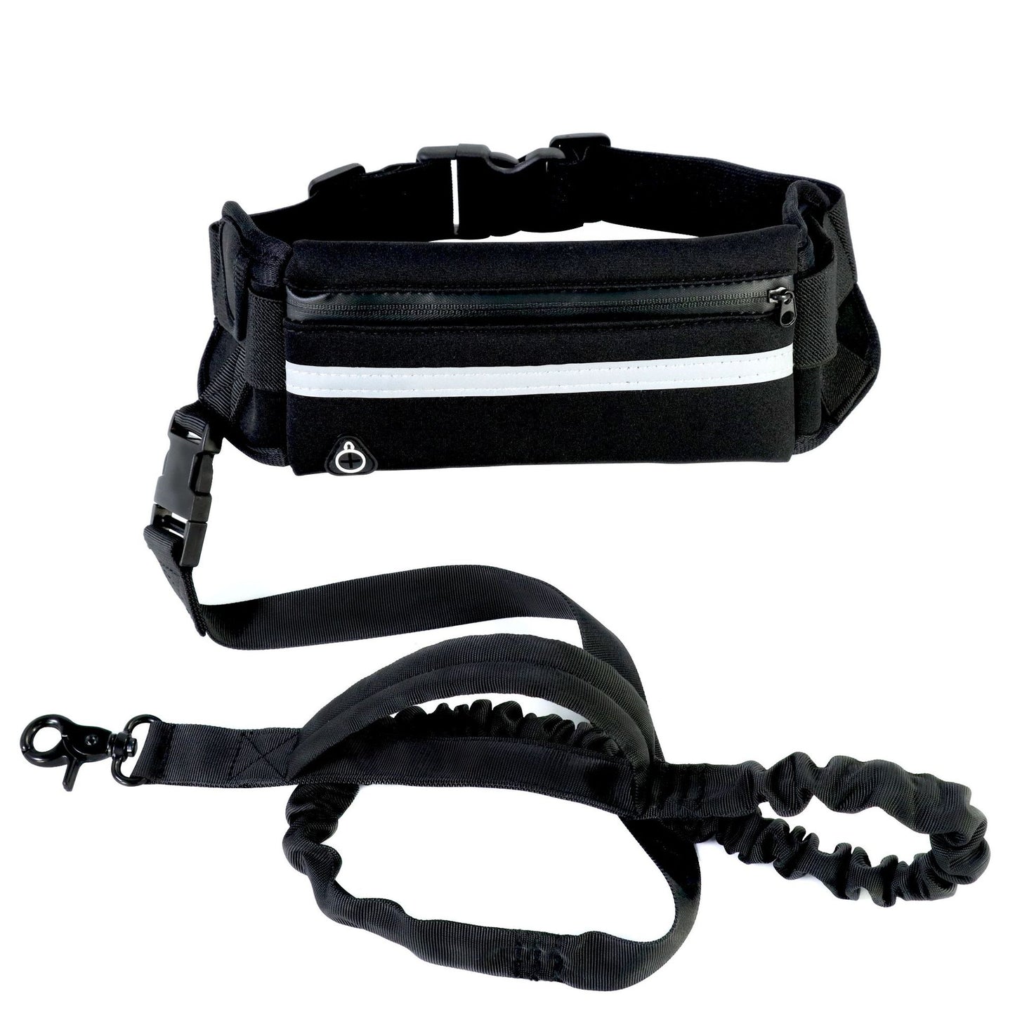 Hands Free Dog Leash Pet Walking And Training Belt With Shock Absorbing Bungee Leash For Up To 180lbs