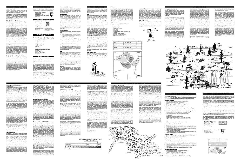 National Geographic Trails Illustrated NM Bandelier National Monument Map 209 image 2