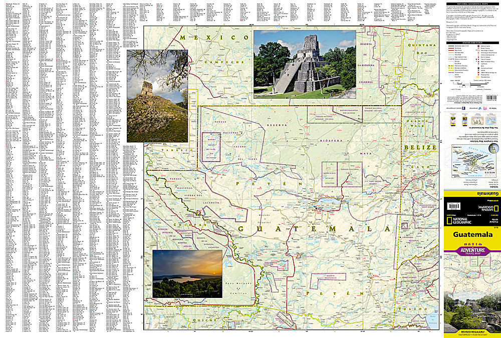 National Geographic Trails Illustrated Map â€“ Adventure Guatemala AD00003110 image 1