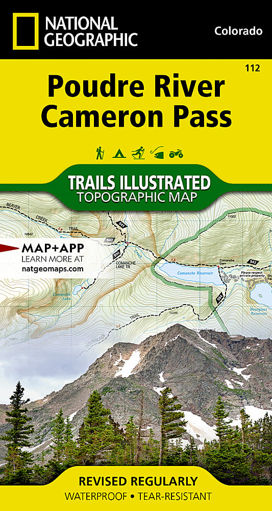 National Geographic Trails Illustrated Colo Poudre River Cameron Pass Map 112 image 0